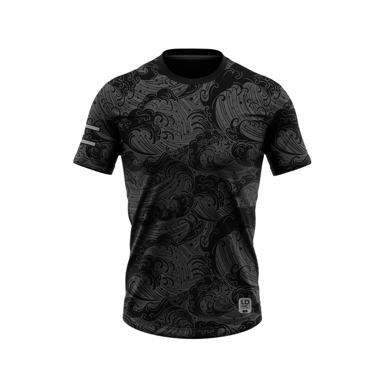 Logic Summer Wave Short-Sleeve Jersey - Charcoal - Ready to Ship
