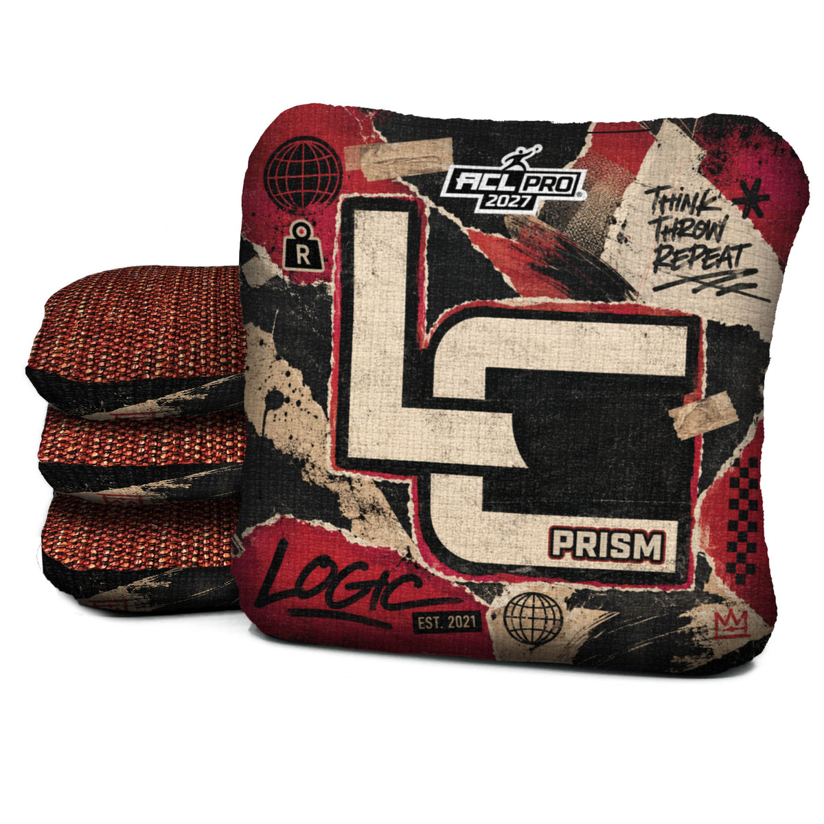 SCRAPS Prism - R  5/9 - ACL PRO Logic Cornhole bag mockup