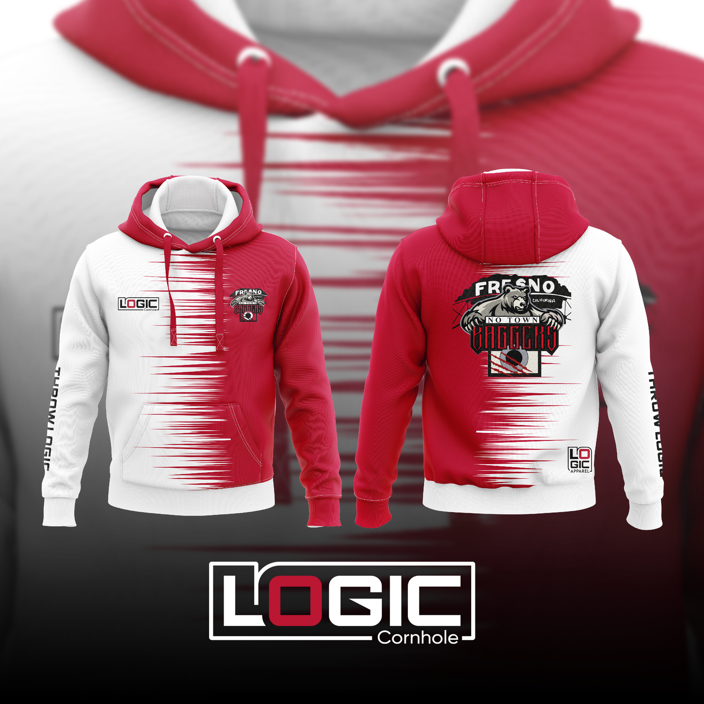 LOGIC x No Town BAGGERS Collaboration Sublimation Hoodie (Allow 4-5 Weeks)