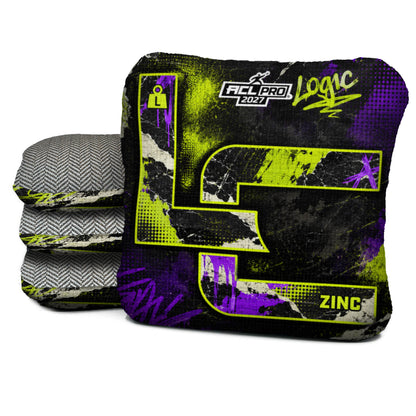 Acid Static ZC-L cornhole bags with Greystone carpet