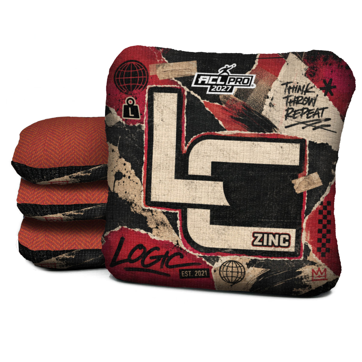 SCRAPS Zinc - L  4.5/9 - ACL PRO Logic Cornhole bag mockup