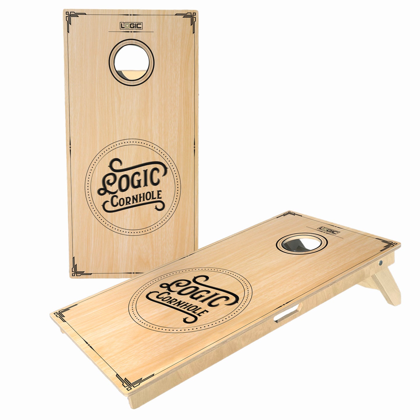 Vintage Logic Logo -  Anchor I Cornhole Board Set  (Ships in 4 - 5 weeks)