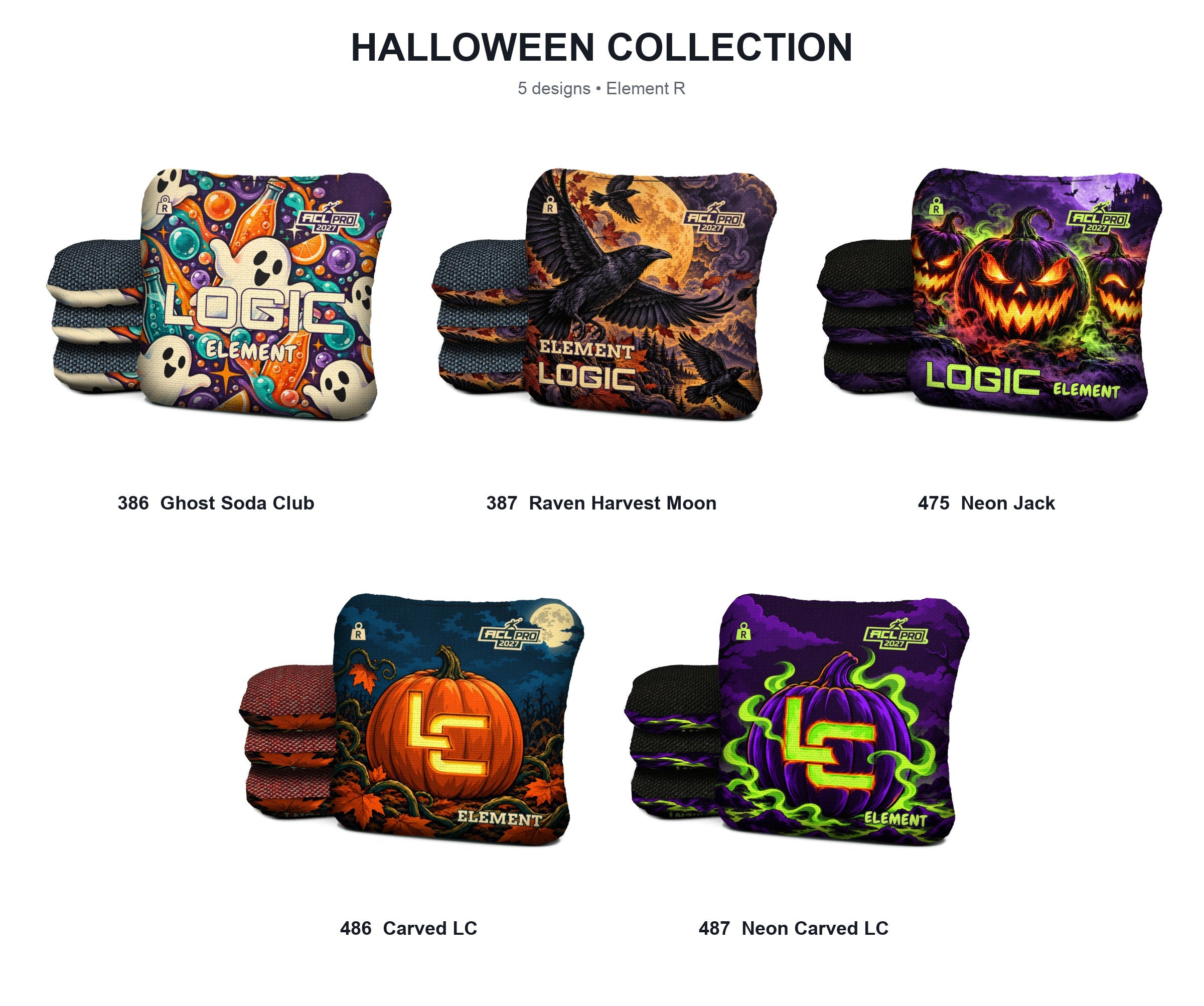 Halloween collection: five original bag design mockups
